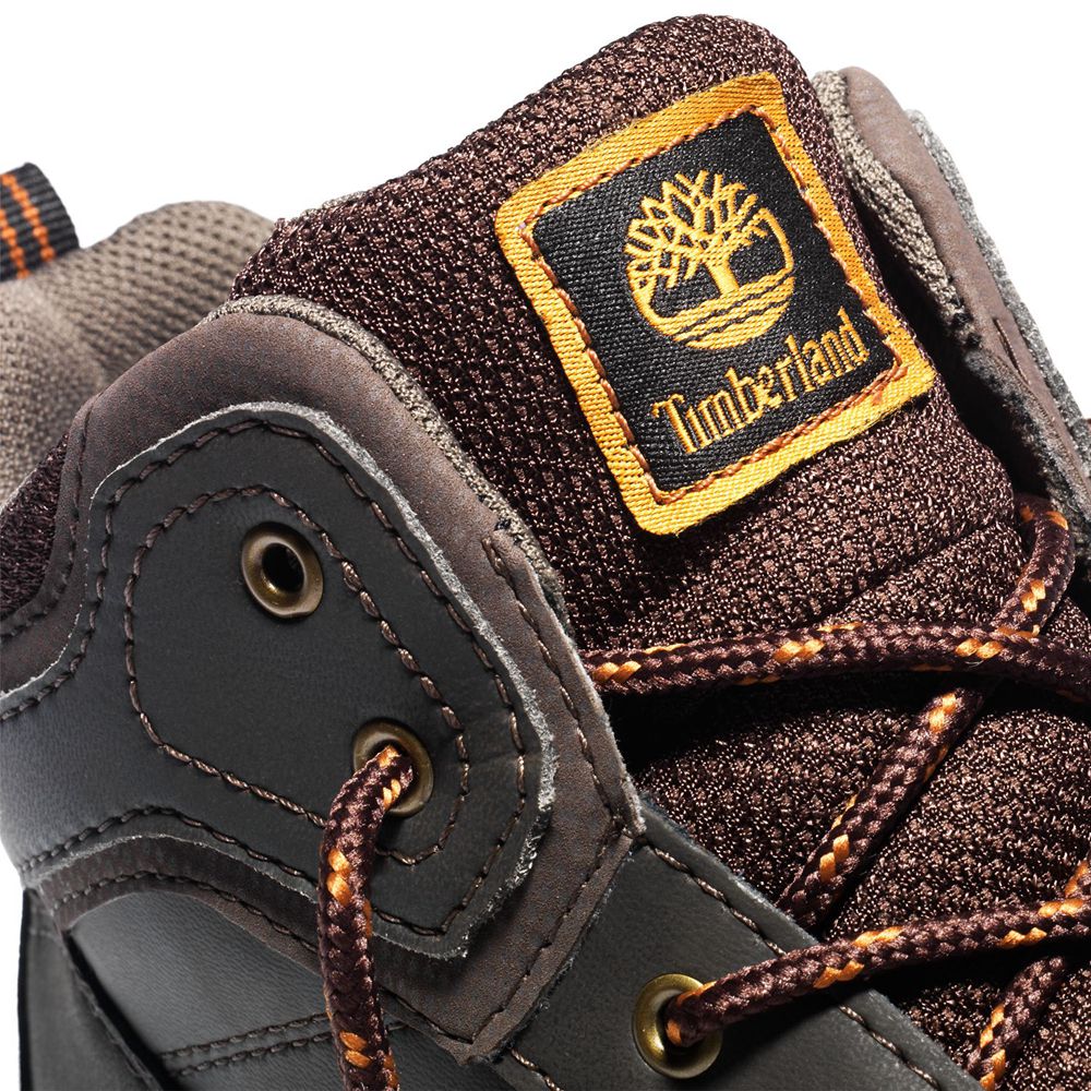 Botas de Montaña Timberland Argentina Niños - Junior Mt. Maddsen Waterproof - Marrones Oscuro - XNQE